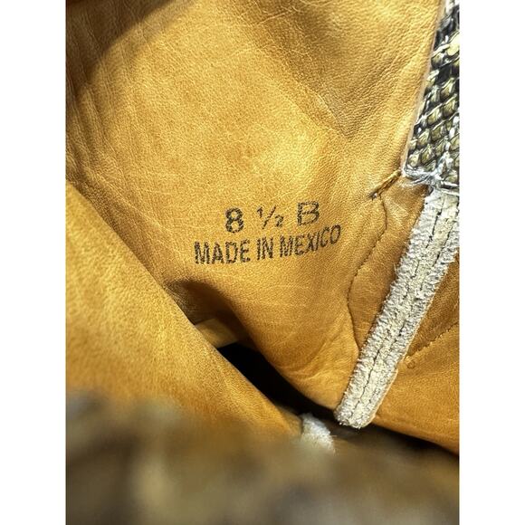 OLD GRINGO RARE Python Skin Western Cowgirl Boots Aqua Mint Green 8.5B Baroque - Picture 8 of 12